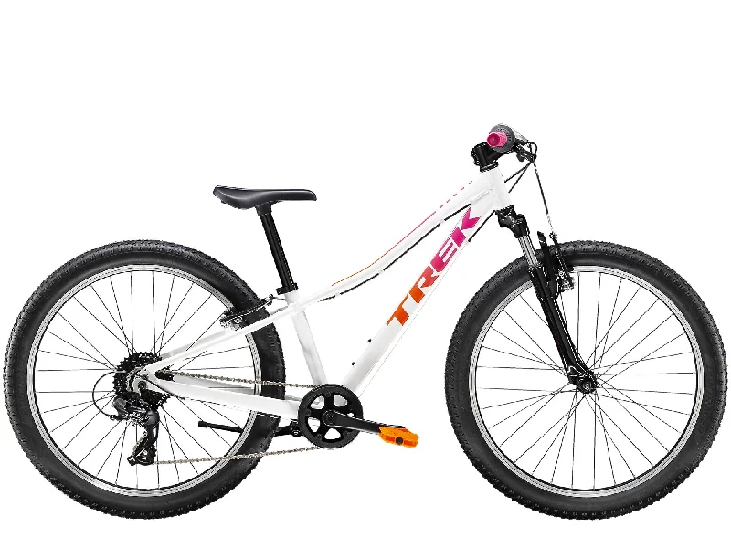 2022 TREK PRECALIBER 24" 8 SPEED CRYSTAL WHITE / PINK & ORANGE FADE