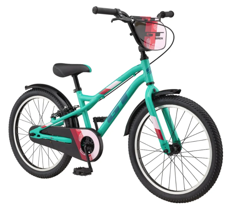 GT Bicycles Siren 20" Kids Single Speed Bike - Gloss Pitch Green