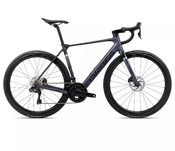 Orbea Gain M20i Electric Road Bike - Tanzanite Carbon View/Carbon Raw