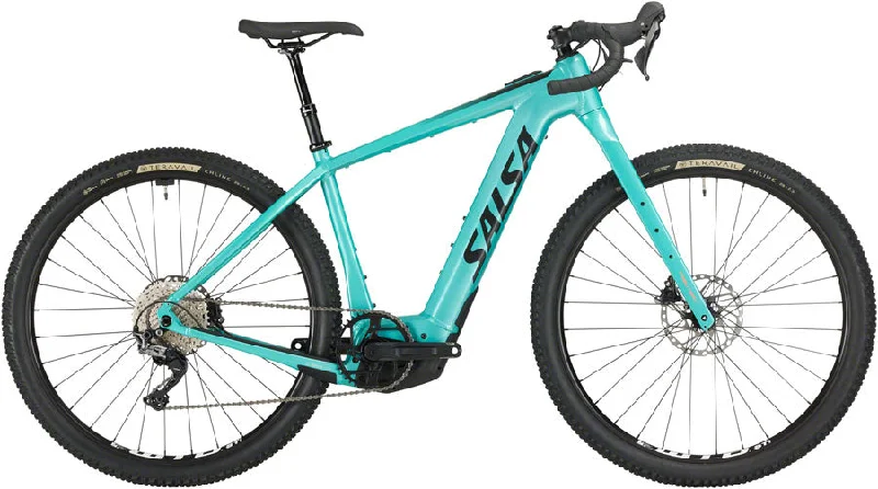 Salsa Tributary GRX 600 Ebike - 29" Aluminum Teal Large